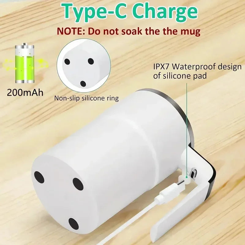 Electric Self Mixing Mug – 380ML USB Rechargeable